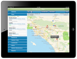 iPad GPS Fleet Tracking App